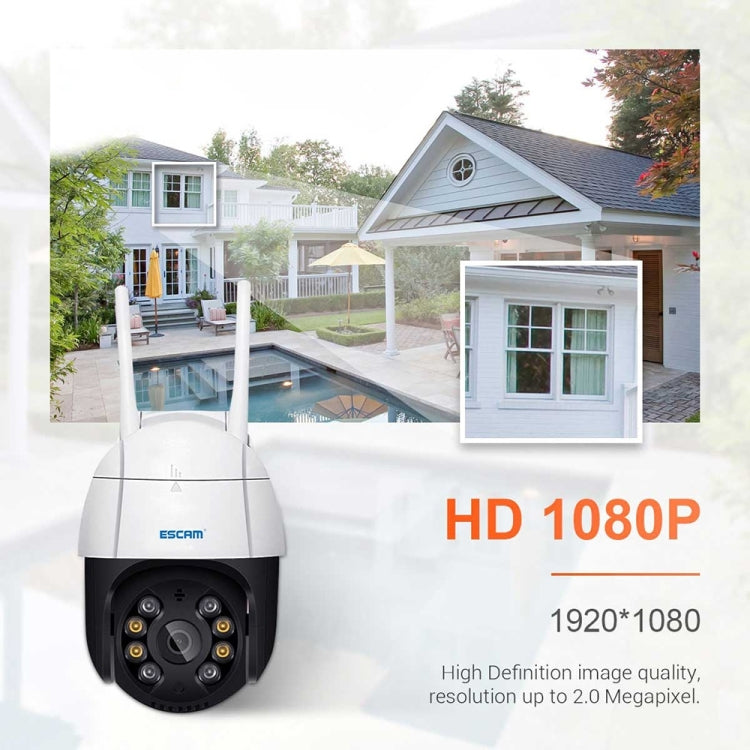 ESCAM QF218 1080P Pan / Tilt AI Humanoid Detection IP66 Waterproof WiFi IP Camera, Support ONVIF / Night Vision / TF Card / Two-way Audio, US Plug, NC1228AU, NC1228EU, NC1228UK, NC1228US ESCAM QF218 1080P Pan / Tilt AI Humanoid Detection IP66 Waterproof WiFi IP Camera, Support ONVIF / Night Vision / TF Card / Two-way Audio, US Plug, NC1228AU, NC1228EU, NC1228UK, NC1228US